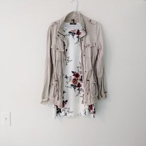 Cream Utility Jacket